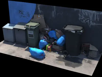 Trash Garbage  Photogrammetry 3D Scan 8K 3D model
