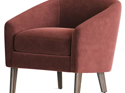 Jonah Armchair Westelm 3D model