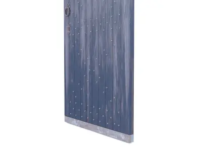 Castle Door 10 Low Poly Realistic Low-poly 3D model