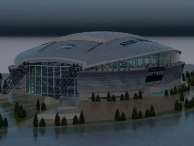 AT T Stadium Cowboys Stadium High-Detail American Football Arena 3D model
