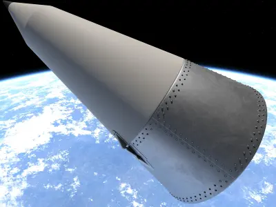 Sputnik 2 Satellite 3D model
