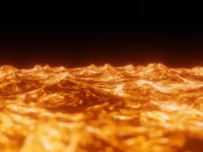 Animated Lava Low-poly 3D model