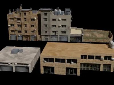 middle east buildings 3 3D model