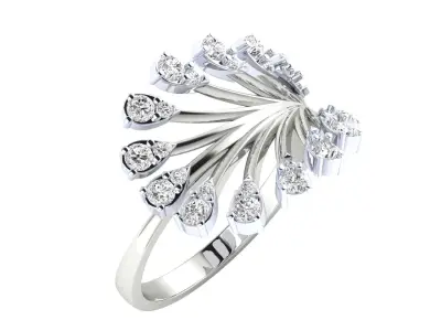 Women Ring Render 3dm STL MTL SLC JCD OBJ FBX Details 3D print model get