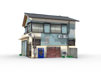 Tokyo House 005 Low-poly 3D model