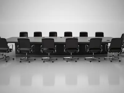 Conference Meeting Room Furniture 08 3D model