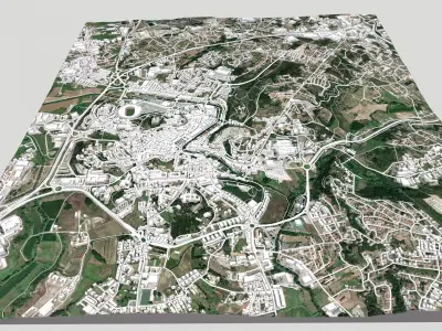 Cityscape Leiria Portugal 3D model