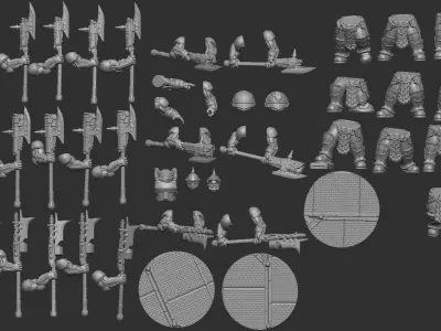 Obsidian Guard - Immortals - Silahdars 3D print model