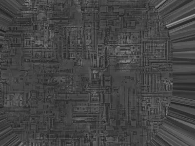 Advanced dome City structure with city 3D model