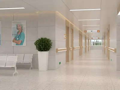 Hospital Interior 02 3D model