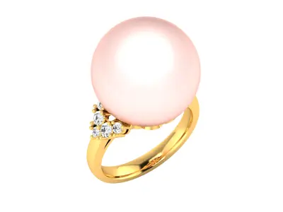 Women Ring  Render 3dm STL OBJ FBX Details 3D print model 50
