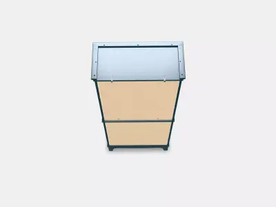 LOMMARP Cabinet with glass doors 3D model