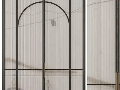 Entrance door set19 3D model
