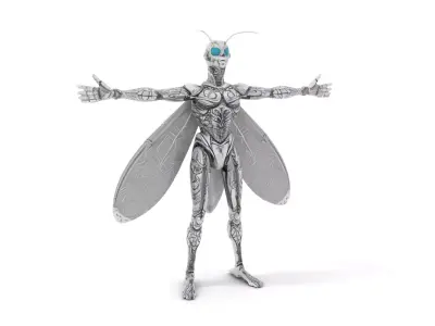 Metallic Insectoid Creature model pack Low-poly 3D model