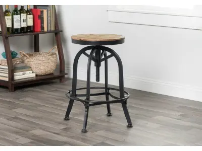 Jorgen Adjustable Height Swivel Bar Stool 3D model