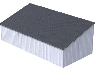 Silage Clamp 12 Low-poly 3D model