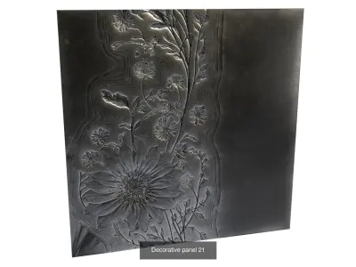 Collection of decorative panels 02 3D Model Pack