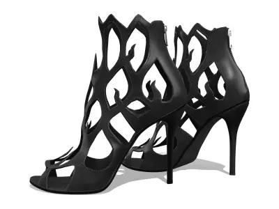 Flame Heels V2 Low-poly 3D model