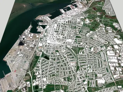 Cityscape Esbjerg Denmark 3D model