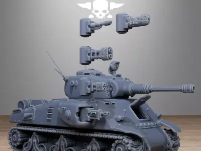FreeGuard Battle Tank 3D print model