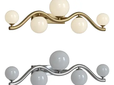 Wall lamp Uva MOD059WL-05G and MOD059WL-05CH 3D model