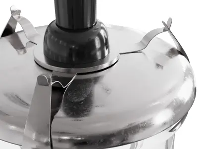 Haiti Hanging Lamp in Silver Low-poly 3D model