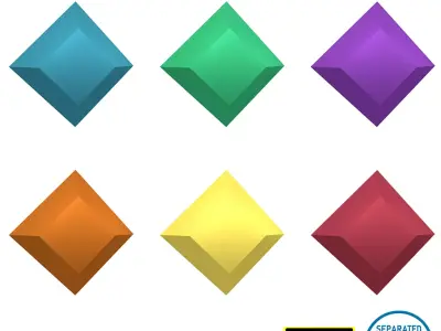 Gem V8 Pack Low-poly 3D model