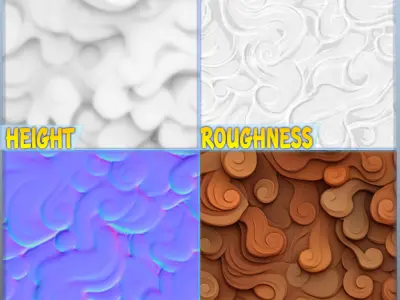  Stylized Ornaments Seamless Texture Texture