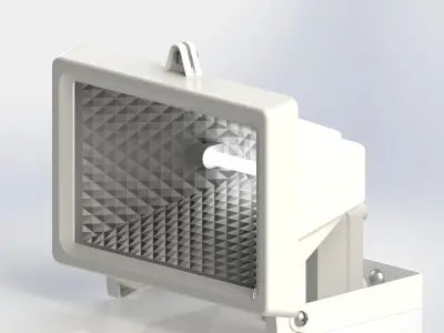 Flood Light and Movement Sensor 3D model
