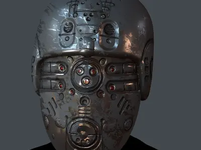 Gas mask helmet 3d model scifi Low-poly Low-poly Low-poly 3D model buy