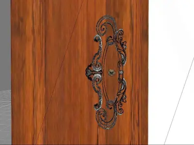 Msk - Wardrobe with mirror fin19 3D model