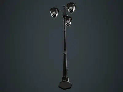 Street Light 3A Low-poly 3D model
