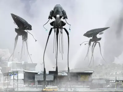 Alien from War of the Worlds Low-poly 3D model