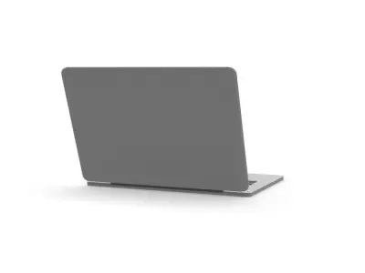 Laptop simple cartoon clean 3D model