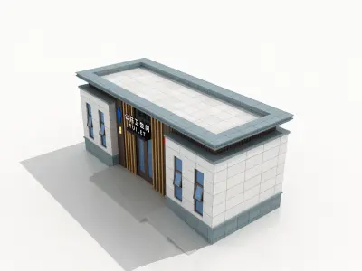 Public toilet  3D model