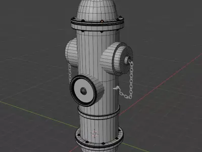 Fire hydrant 3D model 35