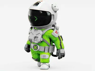 TOON ASTRONAUT CV-250 Rigged for Unreal Engine - Unity - MIXAMO 3D model