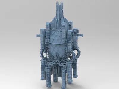 Sci fi Brazil Time turner tower 3D model