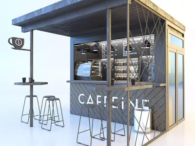 Street Cafe 3D model