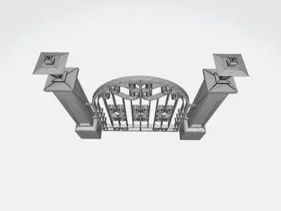 Medieval Castle Gate 3D print model