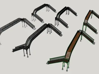 Pedestrian Bridge FCCA 3D model
