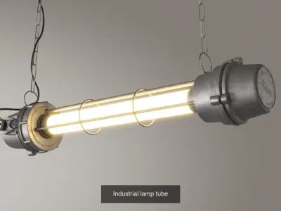Industrial lamps 3D Model Pack