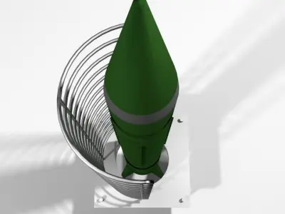 Rocket Missile - Scud 3D model