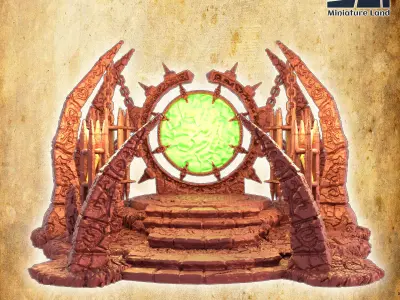 Chaos Portal Tabletop Terrain 28 MM 3D print model