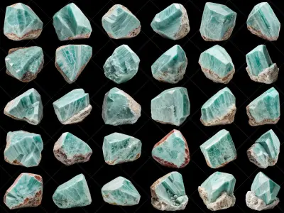 160 Fantasy Stone Rocks Game Asset Texture