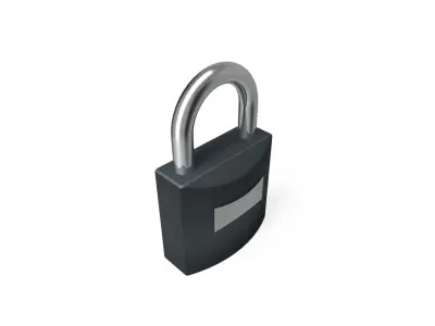 Free Padlock Free low-poly 3D model