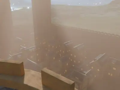 Medieval Fortress And Village 3D model