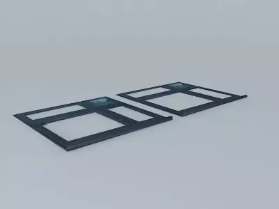 Green Office Window 3D model