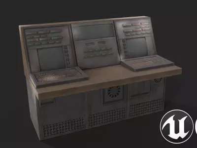Electric Panel 3 Low-poly 3D model