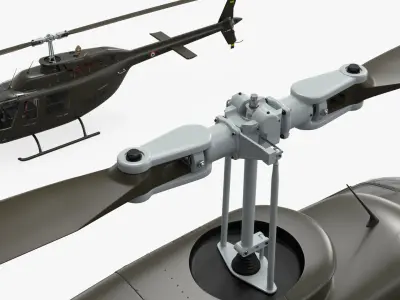  Bell 206 JetRanger Helicopter Italian Army Green 